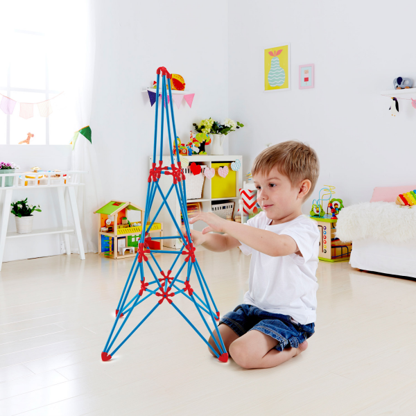 KIT DE CONSTRUCCIÓN TORRE EIFFEL EN BAMBÚ PARA NIÑOS