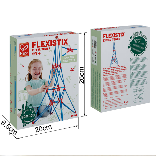 KIT DE CONSTRUCCIÓN TORRE EIFFEL EN BAMBÚ PARA NIÑOS