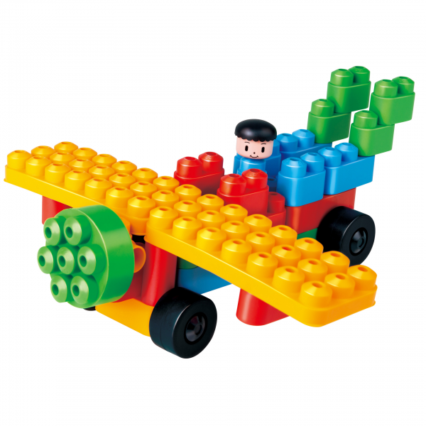 BLOQUES DE CONSTRUCCIÓN PARA NIÑOS - CARROS DEL ZOO