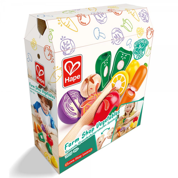 SET DE VERDURAS DE GRANJA DE JUGUETE PARA NIÑOS
