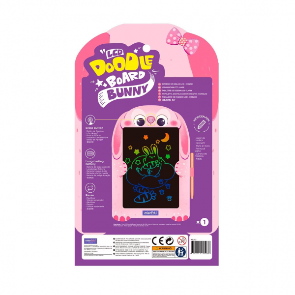 PIZARRA MÁGICA LCD 8.5” INFANTIL CONEJO - DIBUJO