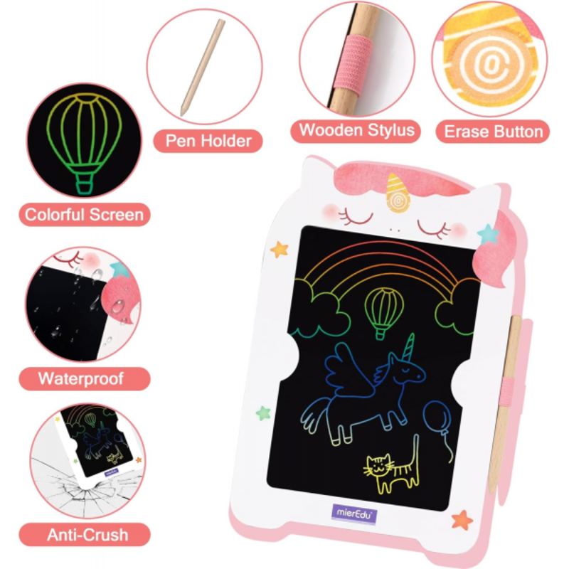 PIZARRA MÁGICA LCD 8.5” INFANTIL UNICORNIO - DIBUJO
