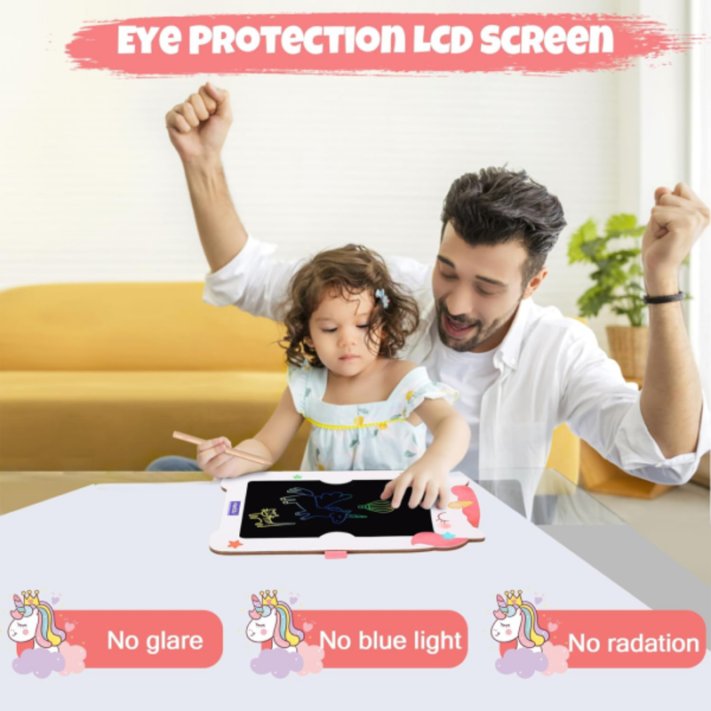 PIZARRA MÁGICA LCD 8.5” INFANTIL UNICORNIO - DIBUJO