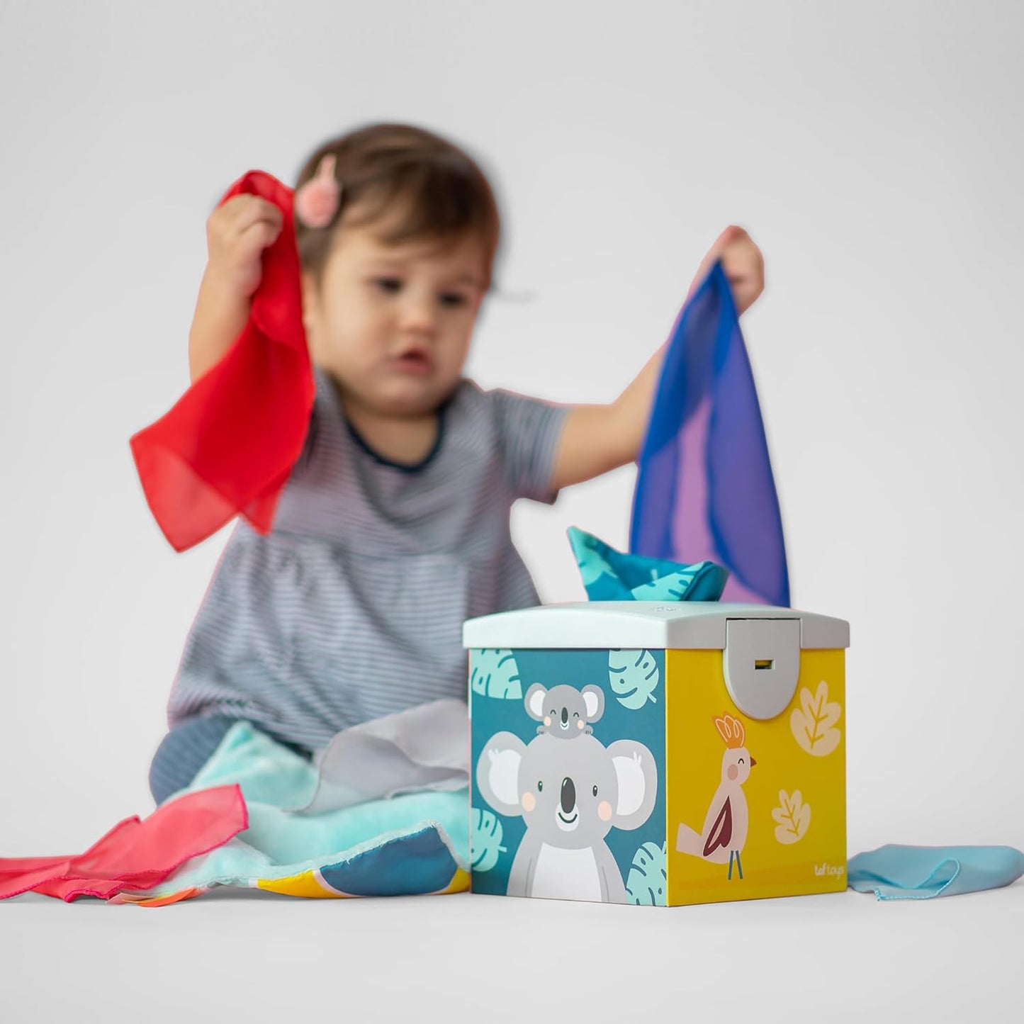 CAJA DE PAÑUELOS SENSORIAL KOALA TAF TOYS