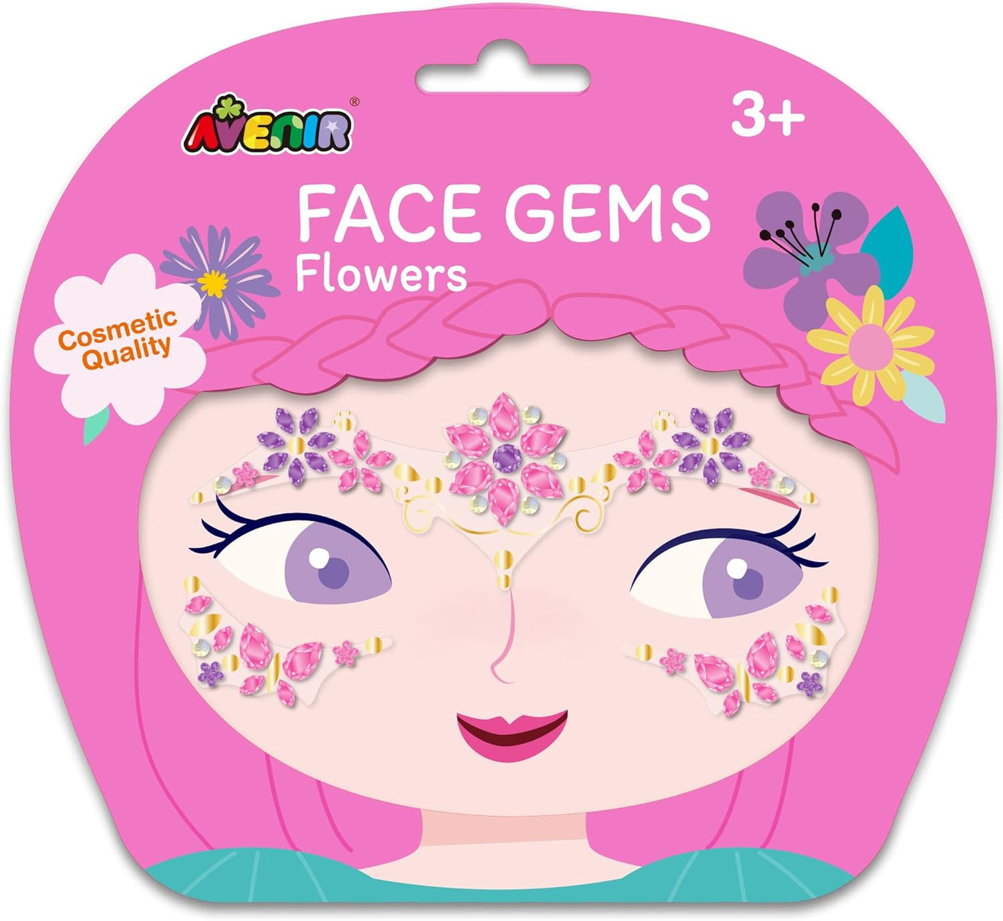 GEMAS FACIALES PARA NIÑAS - FLORES