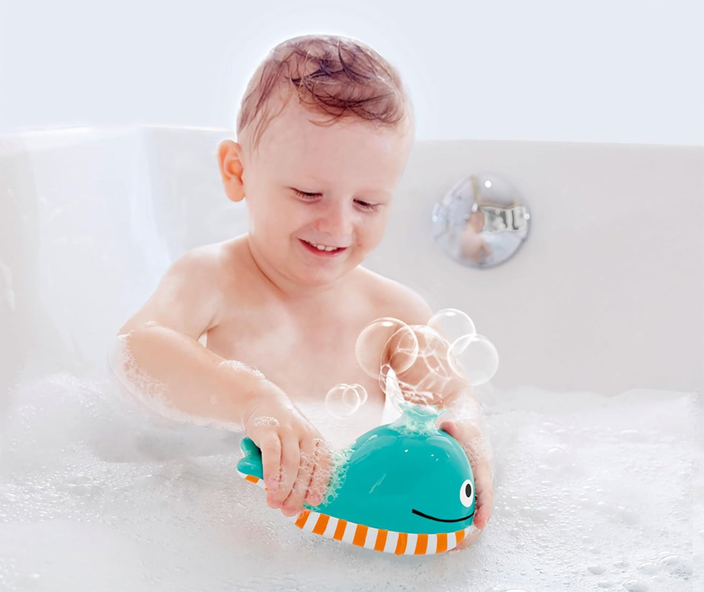 JUGUETE DE BAÑO BEBES - BALLENA BURBUJAS