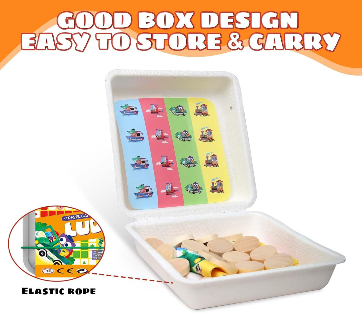 JUEGO DE MESA LUDO - CAJA DE VIAJE
