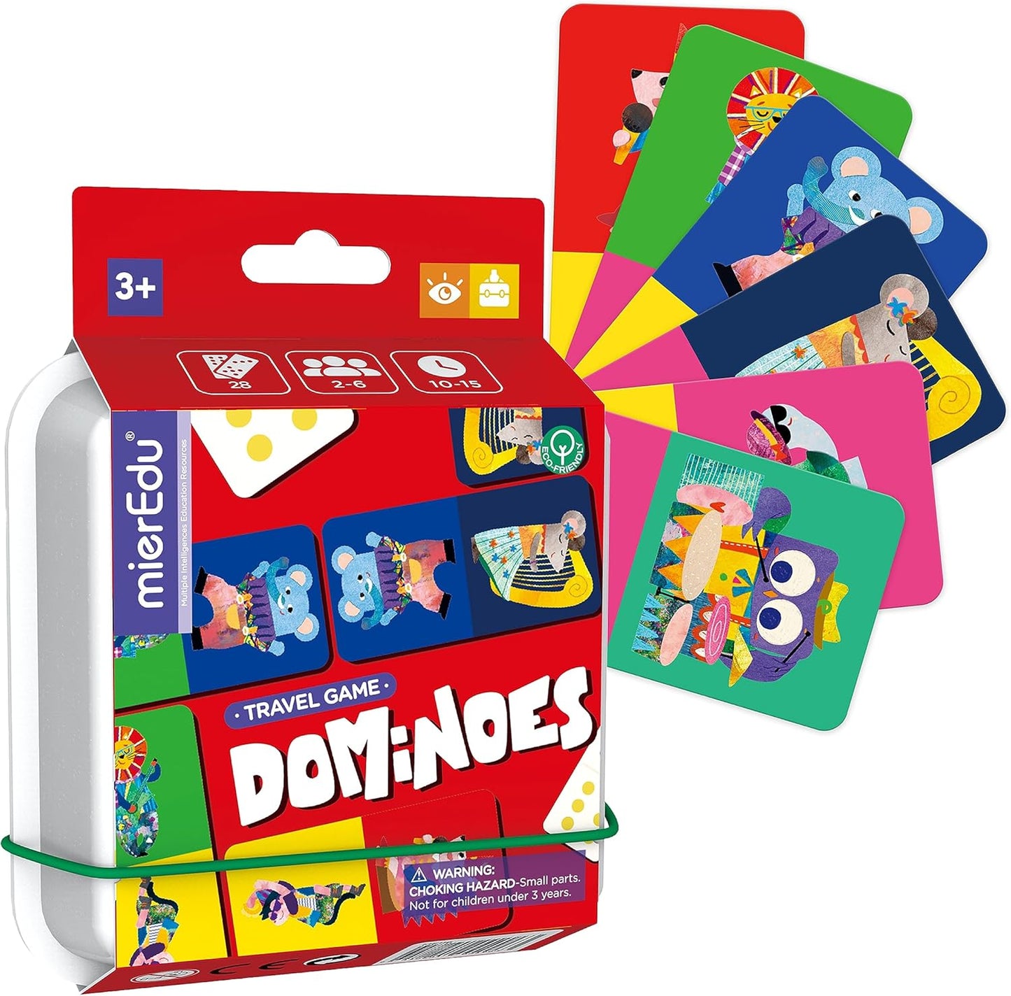 JUEGO DE DOMINÓ - TRADICIONAL Y DE ANIMALES - CAJA DE VIAJE