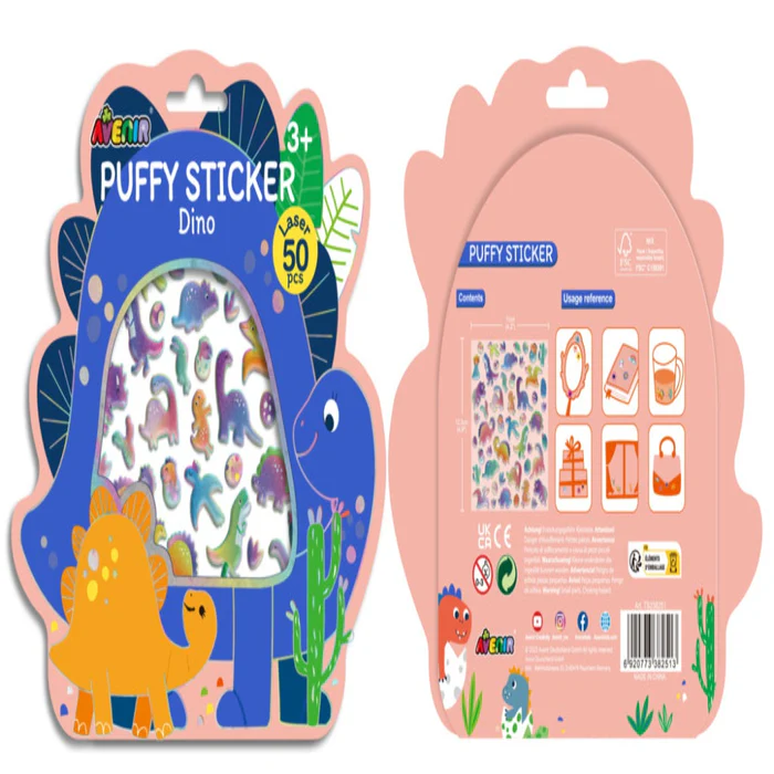 STICKERS ACOLCHADOS DE DINOSAURIOS