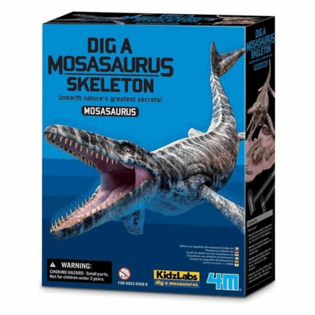 EXCAVA ESQUELETO DINOSAURIO - MOSASAURIO-EL JUGUETERO