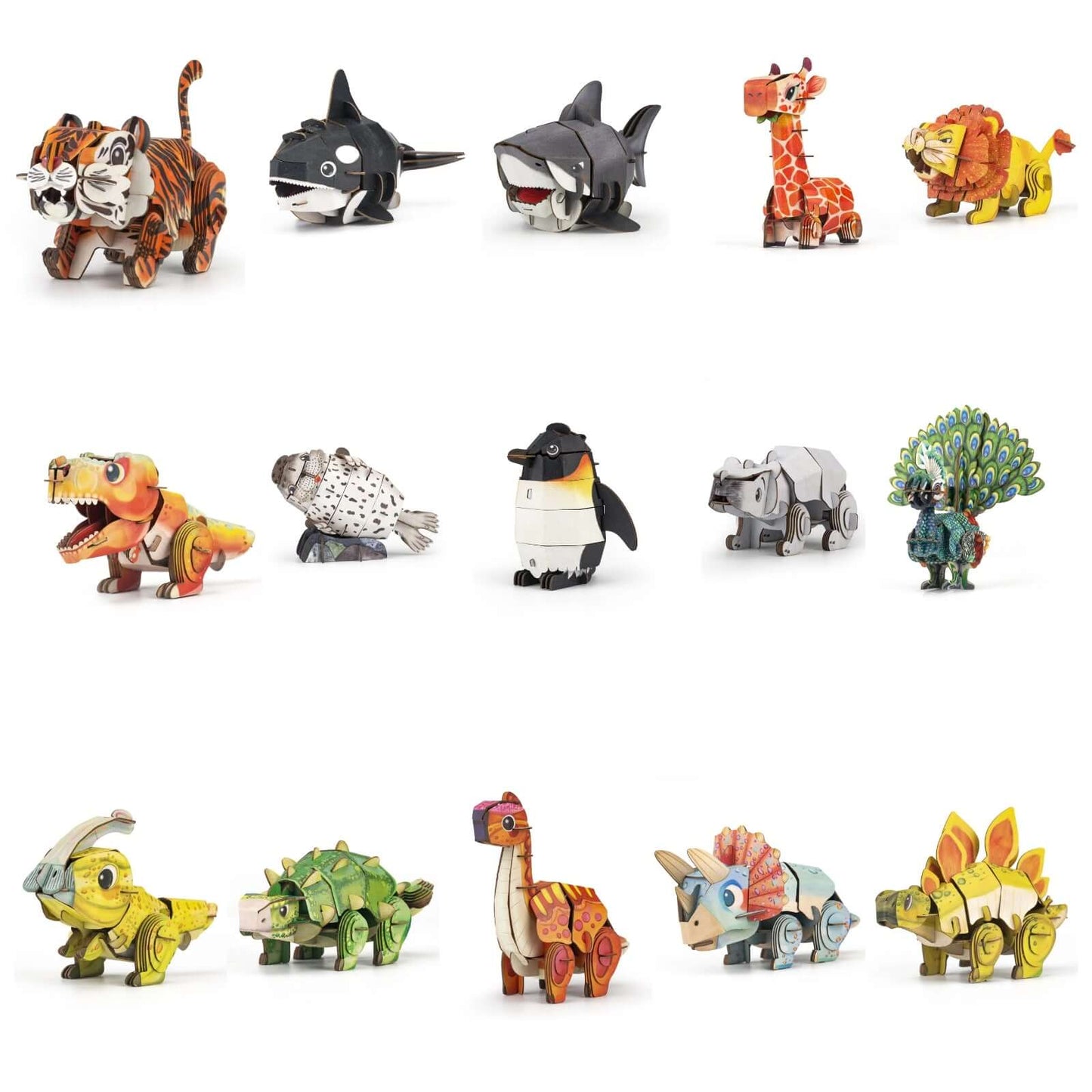 ROMPECABEZAS NIÑAS Y NIÑOS 3D INTERACTIVO - DINOSAURIO STEGOSAURUS