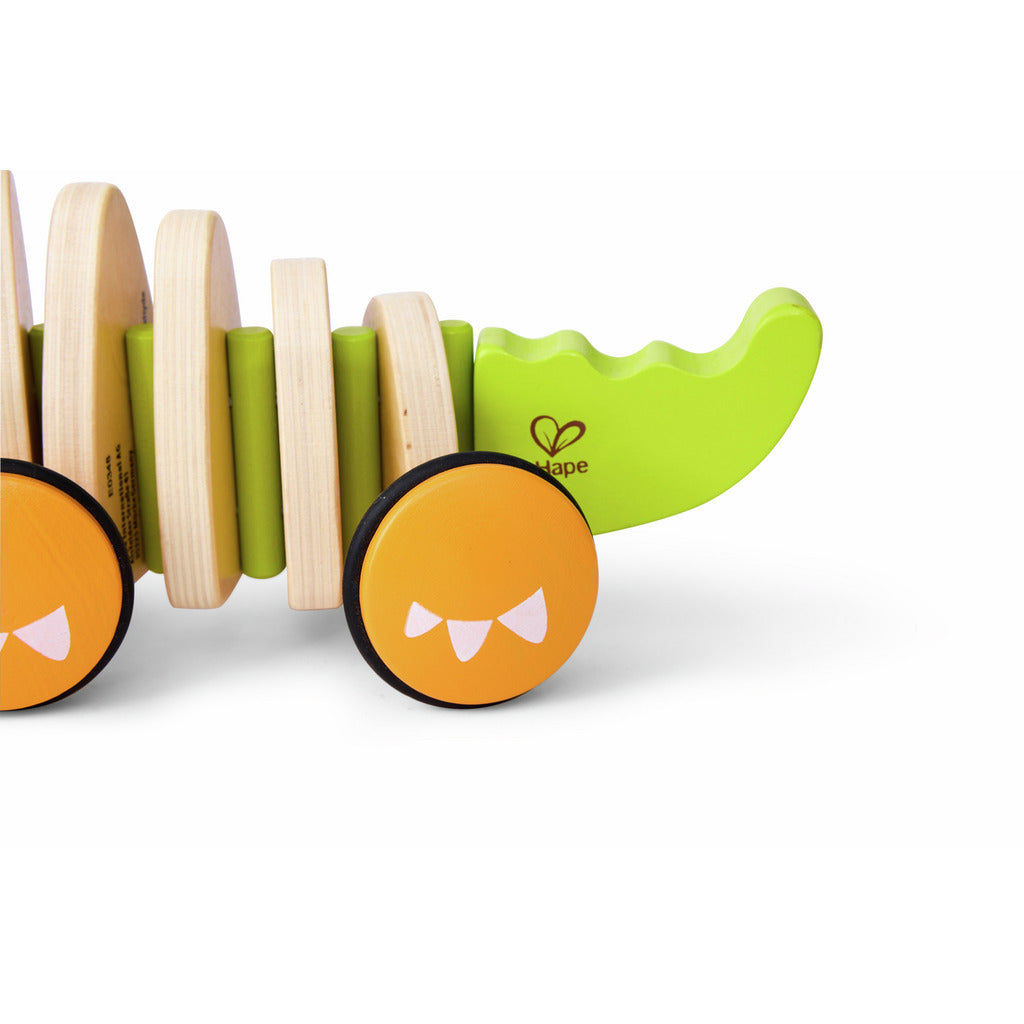 COCODRILO PARA HALAR DE MADERA HAPE - JUGUETE PARA NIÑOS