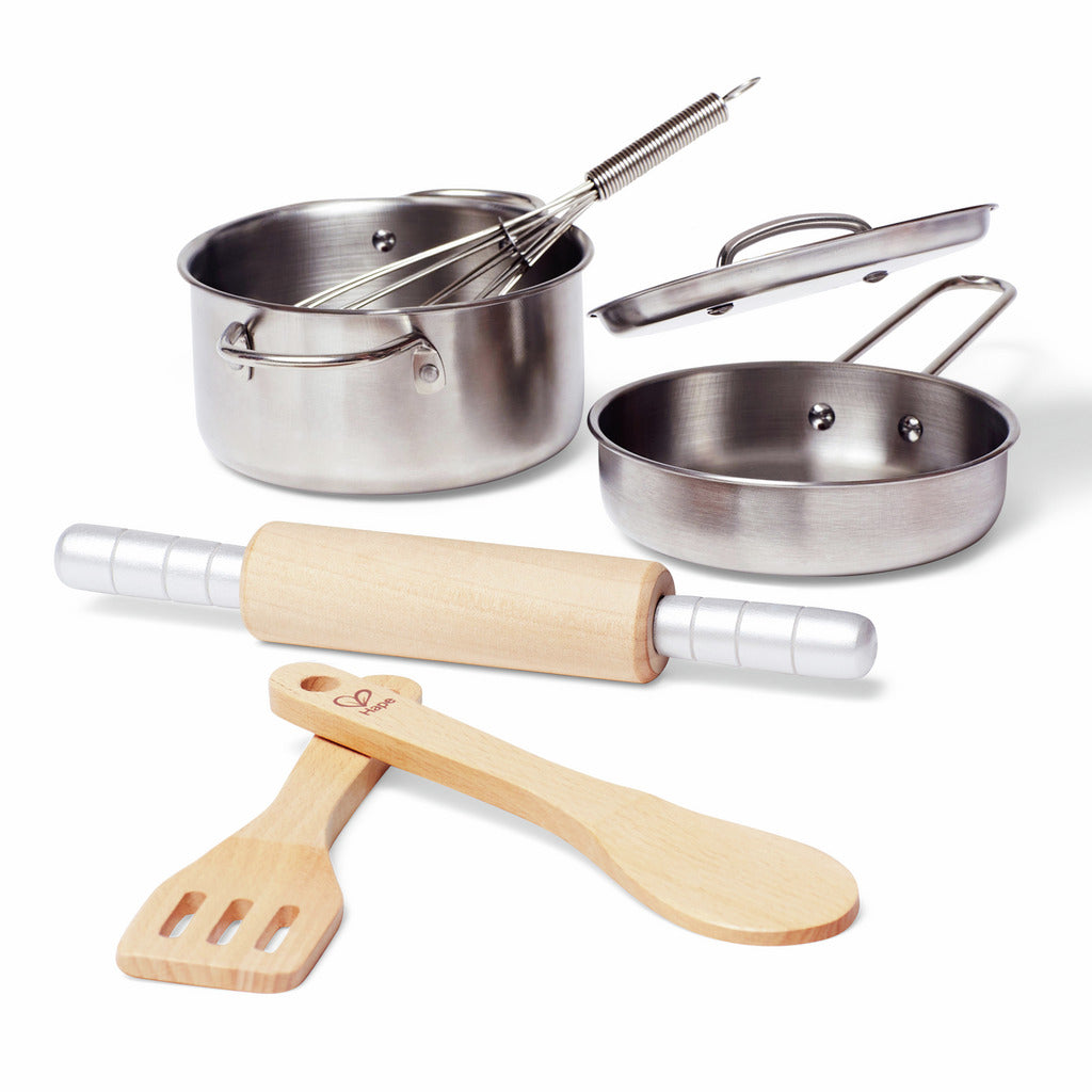SET DE COCINA PARA NIÑOS CON UTENSILIOS DE JUEGO