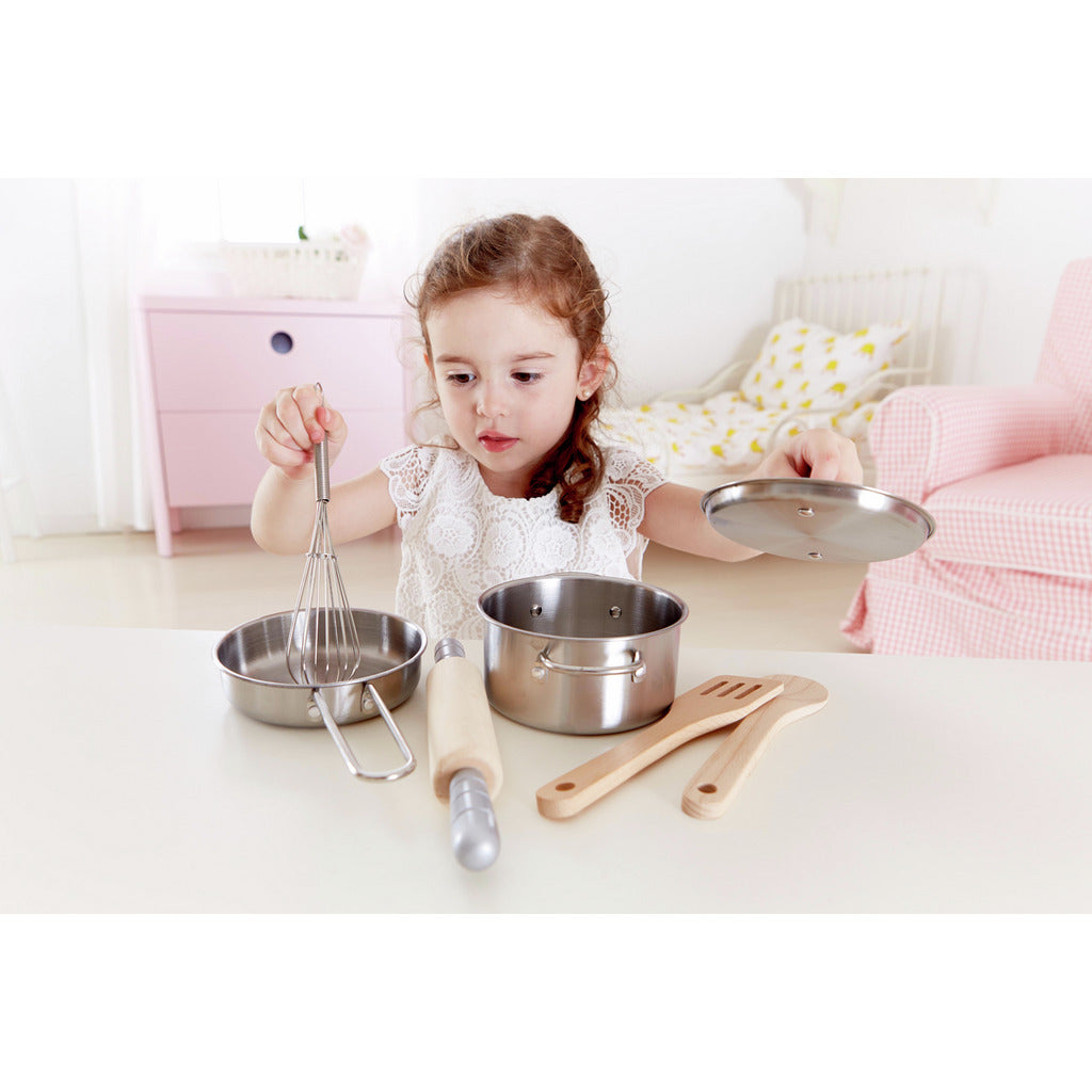 SET DE COCINA PARA NIÑOS CON UTENSILIOS DE JUEGO
