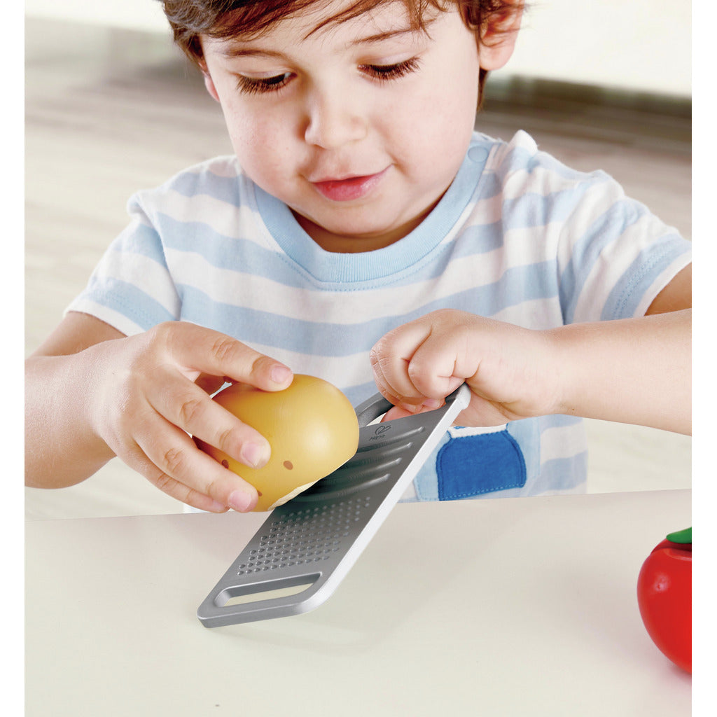 SET DE COCINA PARA NIÑOS CON UTENSILIOS Y VEGETALES