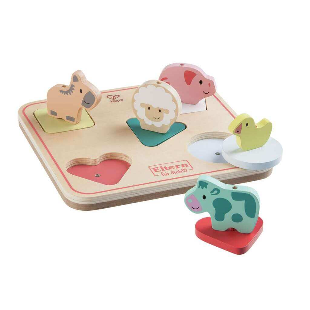 ROMPECABEZAS SONORO DE ANIMALES ANNA HAPE - APRENDIZAJE INTERACTIVO PARA NIÑOS