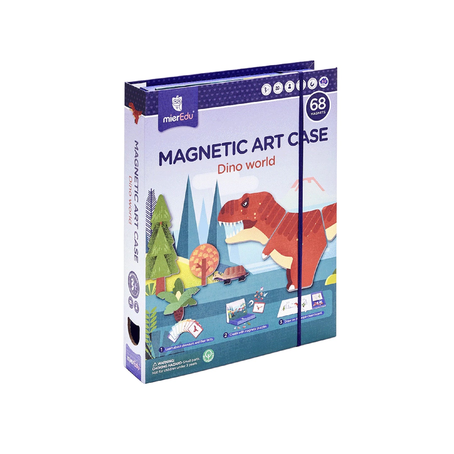 ESTUCHE DE ARTE MAGNÉTICO DINOSAURIOS PARA NIÑOS - JUEGO EDUCATIVO PORTÁTIL