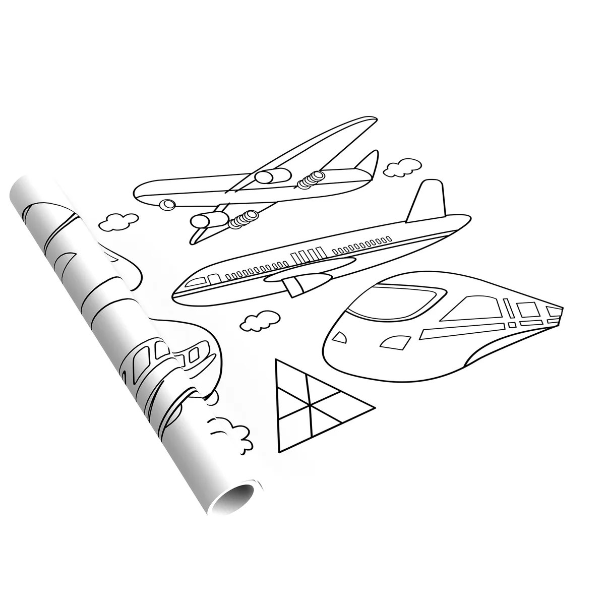 ROLLO PARA COLOREAR GIGANTE PARA NIÑOS - CARROS