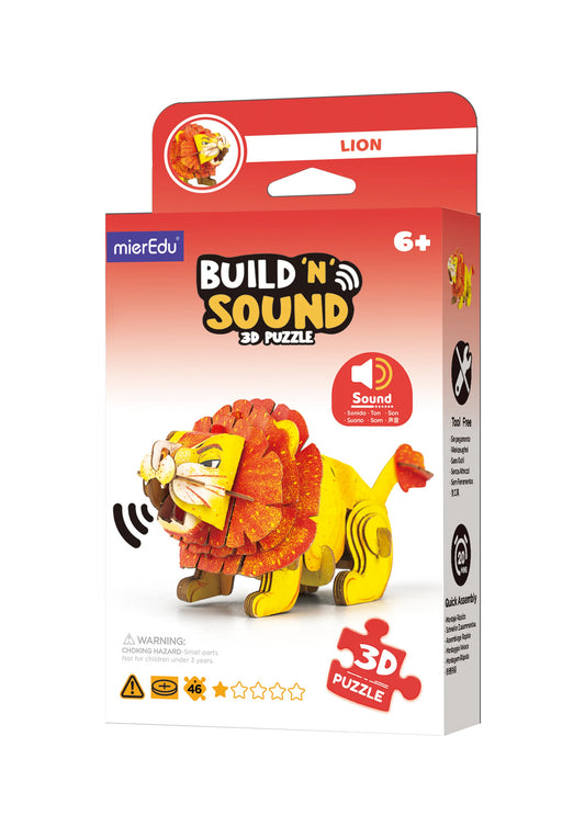 ROMPECABEZAS 3D INTERACTIVO - LEÓN CON SONIDO