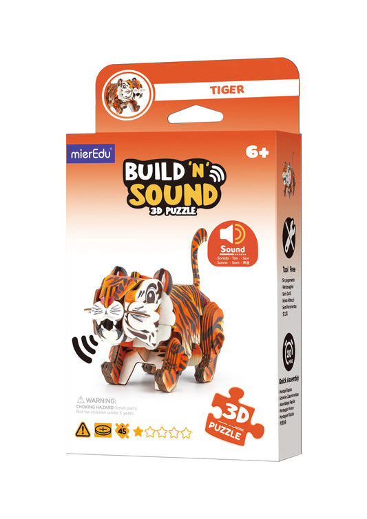 ROMPECABEZAS NIÑAS Y NIÑOS 3D INTERACTIVO - TIGRE CON SONIDO