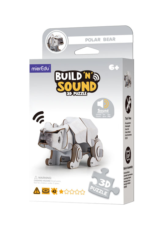 ROMPECABEZAS NIÑAS Y NIÑOS 3D INTERACTIVO - OSO POLAR CON SONIDO