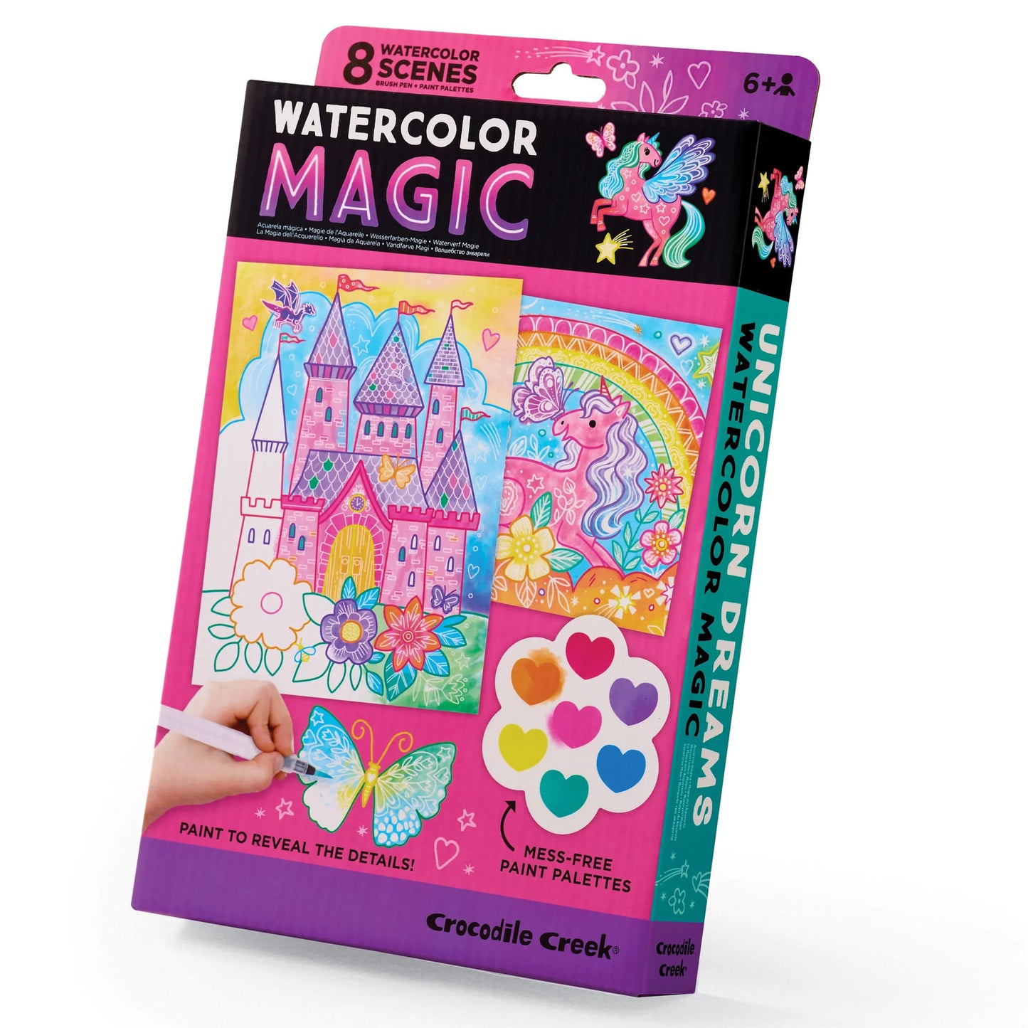 Set de acuarelas mágicas con unicornios para niñas desde 6 años.