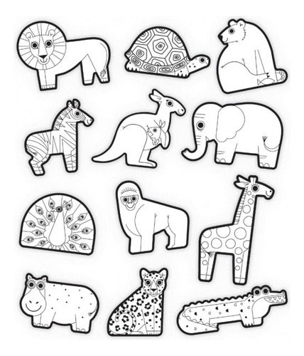 COLOREA TUS STICKERS ANIMALES-EL JUGUETERO