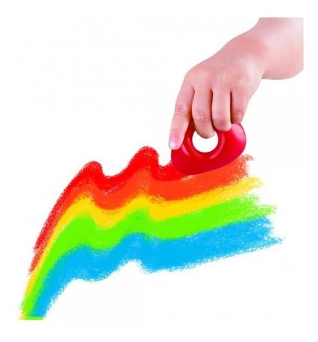 CRAYOLAS AGARRE FÁCIL HAPE - IDEAL PARA PEQUEÑOS ARTISTAS-EL JUGUETERO