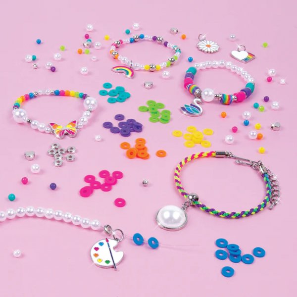 KIT DE JOYERÍA ARCOIRIS Y PERLAS-EL JUGUETERO