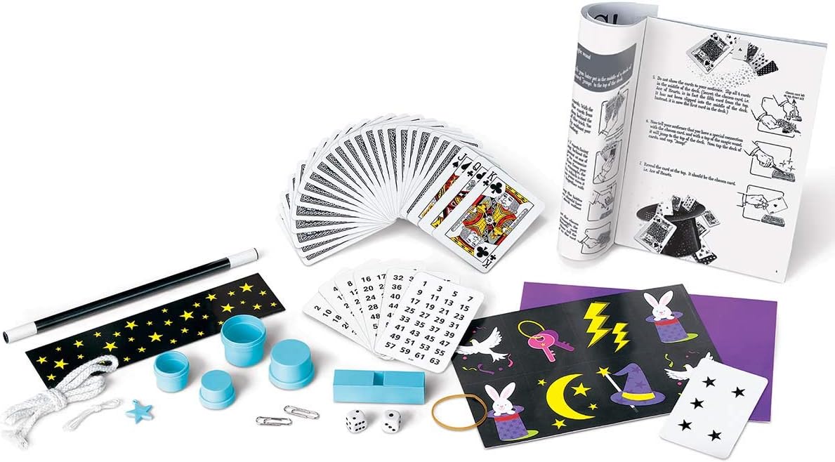 Kit de magia para niños de 8 años. Incluye 12 trucos para desarrollar creatividad, confianza y habilidades sociales. Perfecto para aprender jugando. EL JUGUETERO
