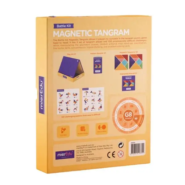 JUEGO MAGNÉTICO TANGRAM INFANTIL - DESAFÍO Y APRENDIZAJE