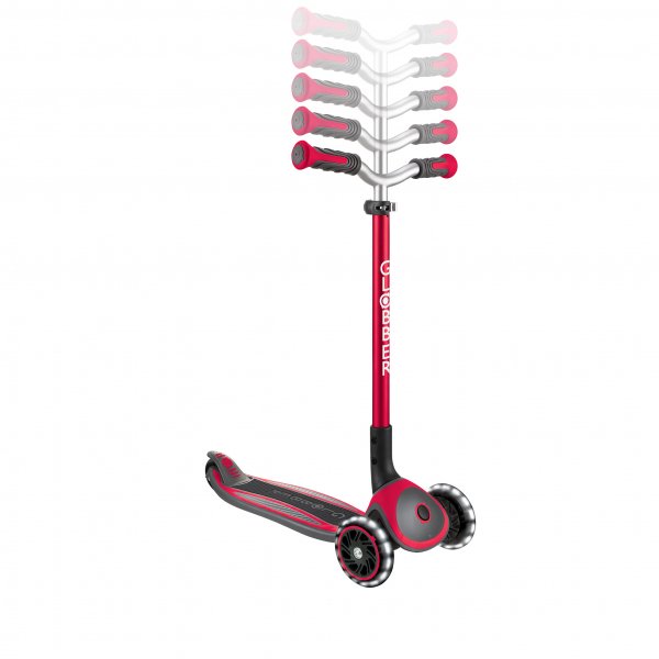 PATINETA MASTER LUCES LED - ROJA-EL JUGUETERO