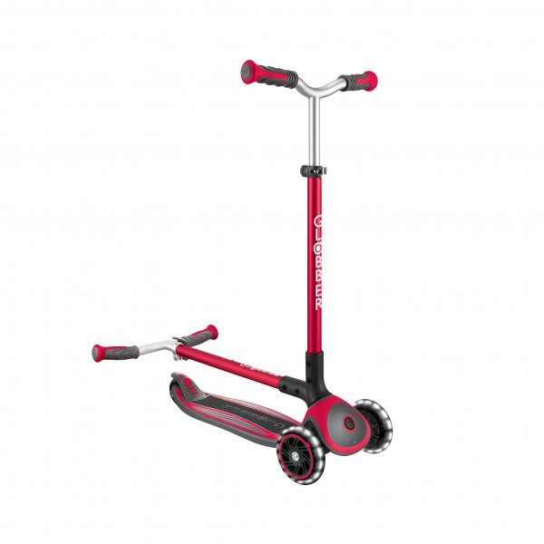 PATINETA MASTER LUCES LED - ROJA-EL JUGUETERO