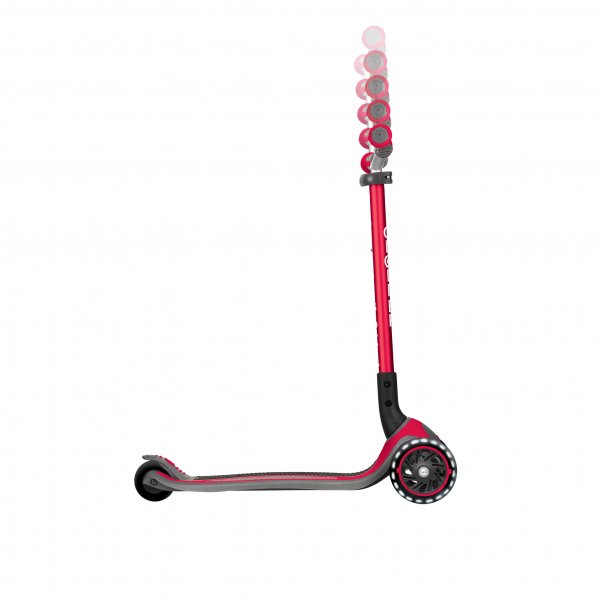 PATINETA MASTER LUCES LED - ROJA-EL JUGUETERO
