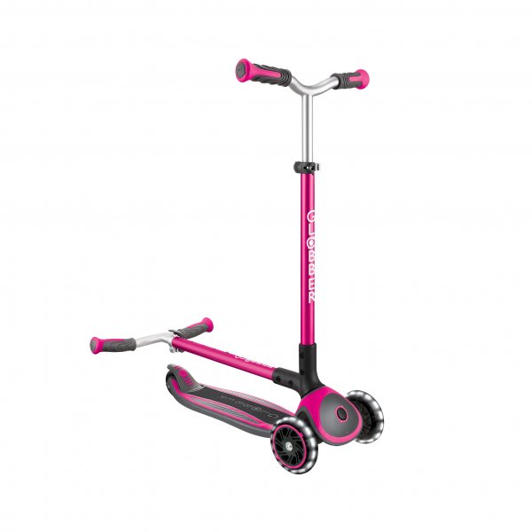 PATINETA MASTER LUCES LED - ROSADA-EL JUGUETERO