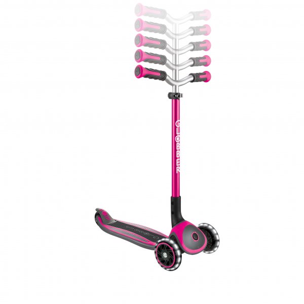 PATINETA MASTER LUCES LED - ROSADA-EL JUGUETERO