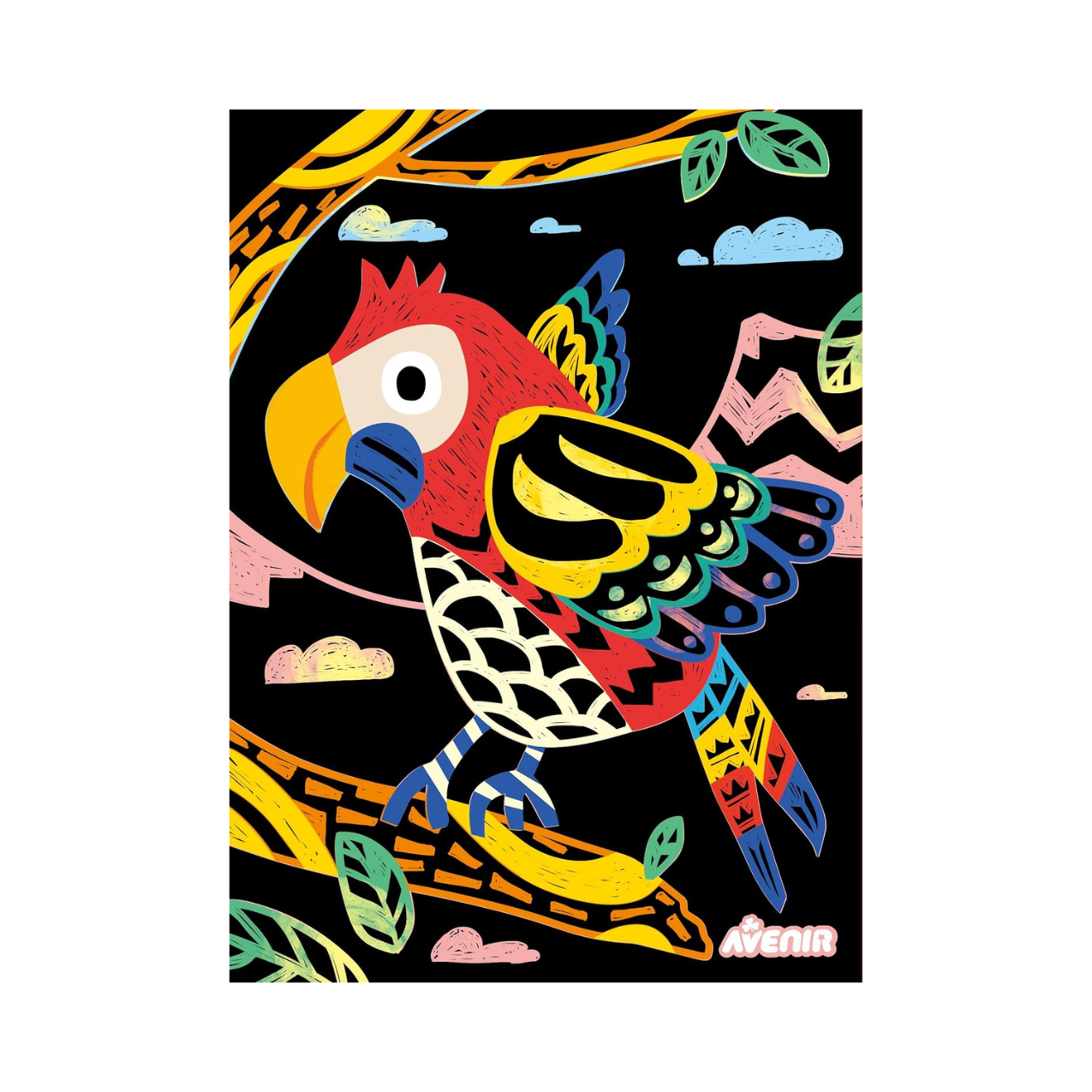 ARTE SCRATCH PARA NIÑOS PAJAROS