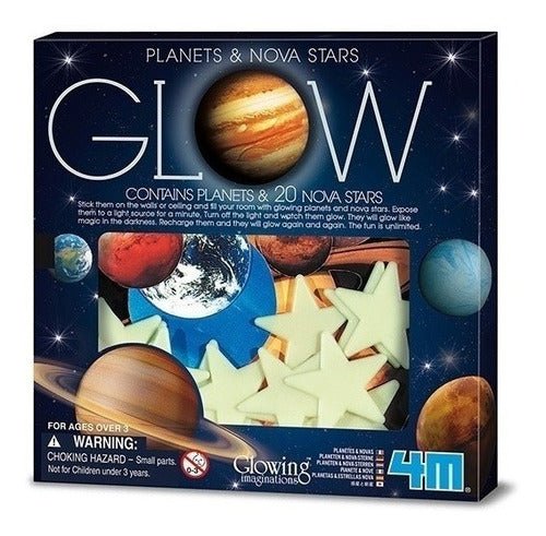 PLANETAS Y ESTRELLAS BRILLO EN LA OSCURIDAD-EL JUGUETERO