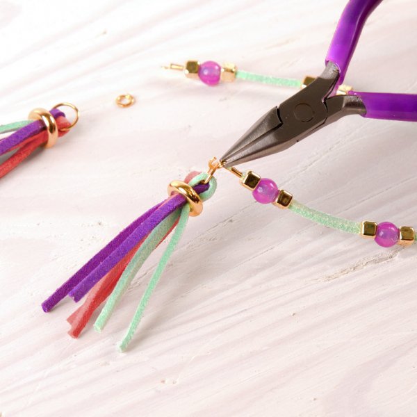 PULSERAS GAMUZA Y DORADO-EL JUGUETERO