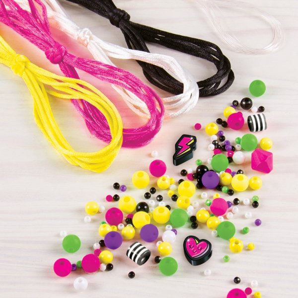 PULSERAS RETRO NEON - BLANCO Y NEGRO-EL JUGUETERO