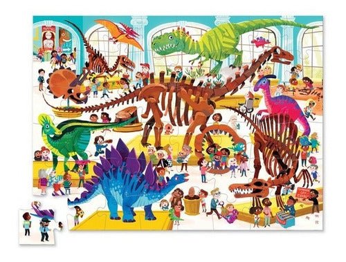 ROMPECABEZAS 48 PIEZAS DINOSAURIO EN EL MUSEO-EL JUGUETERO