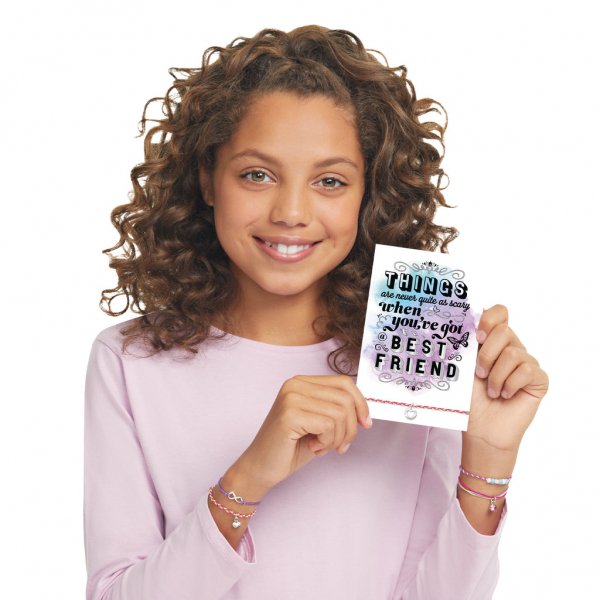 KIT PULSERAS Y TARJETAS CREATIVAS PARA NIÑAS