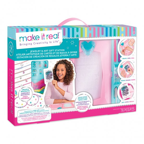 KIT PULSERAS Y TARJETAS CREATIVAS PARA NIÑAS