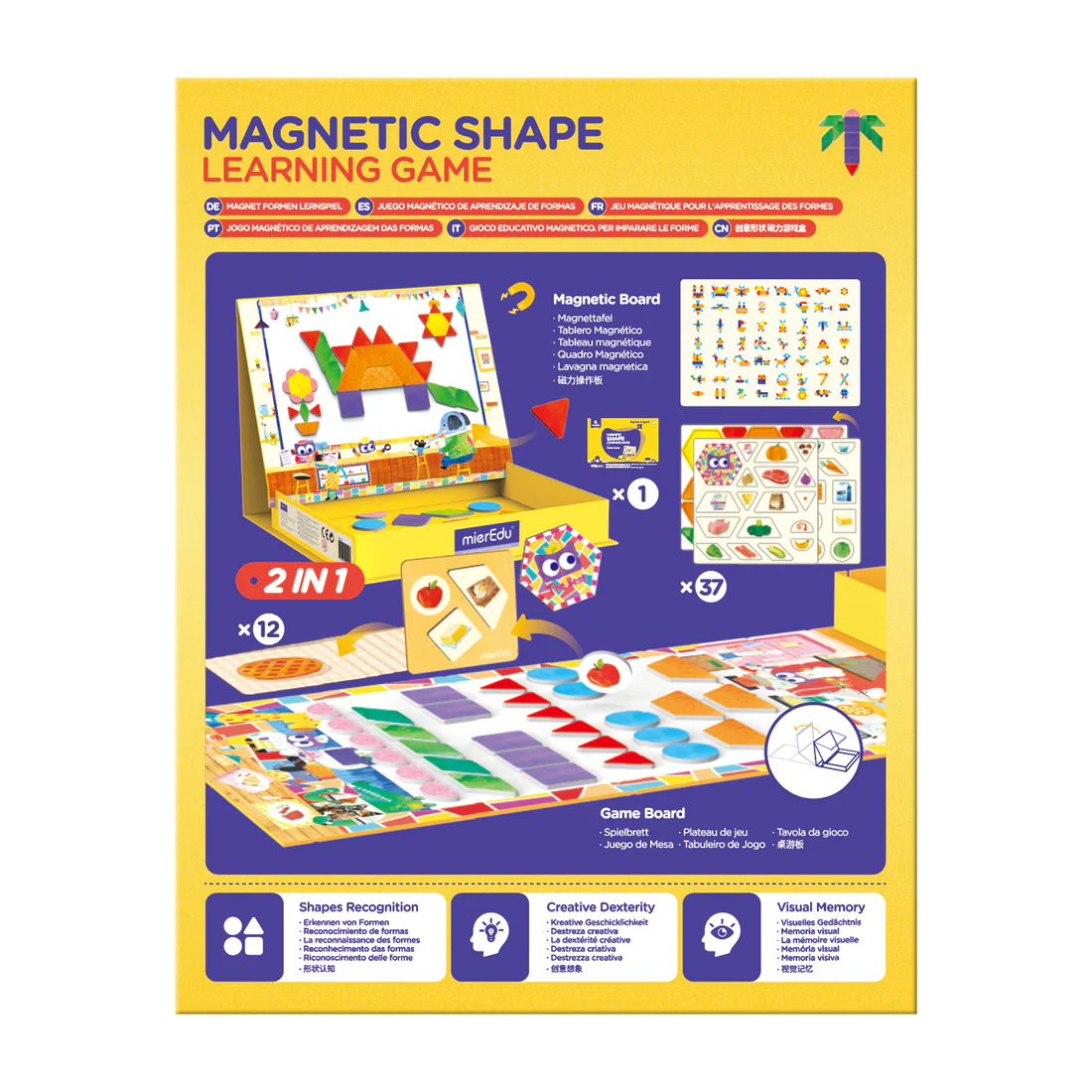 JUEGO DIDÁCTICO MAGNÉTICO INFANTIL - APRENDIZAJE DE FORMAS