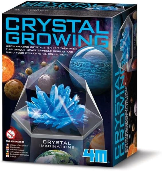 KIT PARA CRECER CRISTALES AZULES CON EXHIBIDOR-EL JUGUETERO