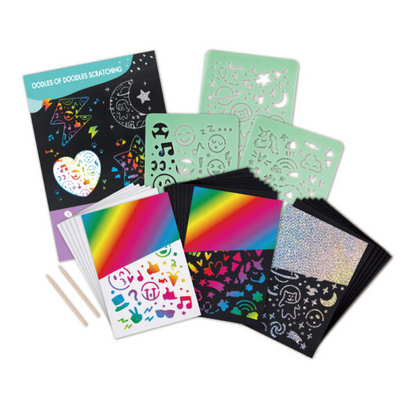 SET DE ARTE PARA NIÑOS - RASPA Y DIBUJA