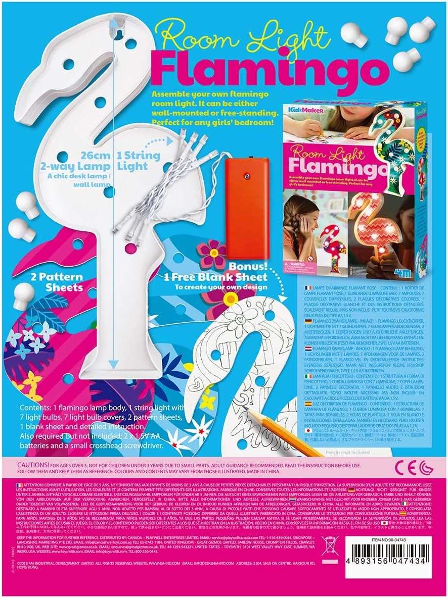 CREA TU PROPIA LÁMPARA DE FLAMINGO-EL JUGUETERO