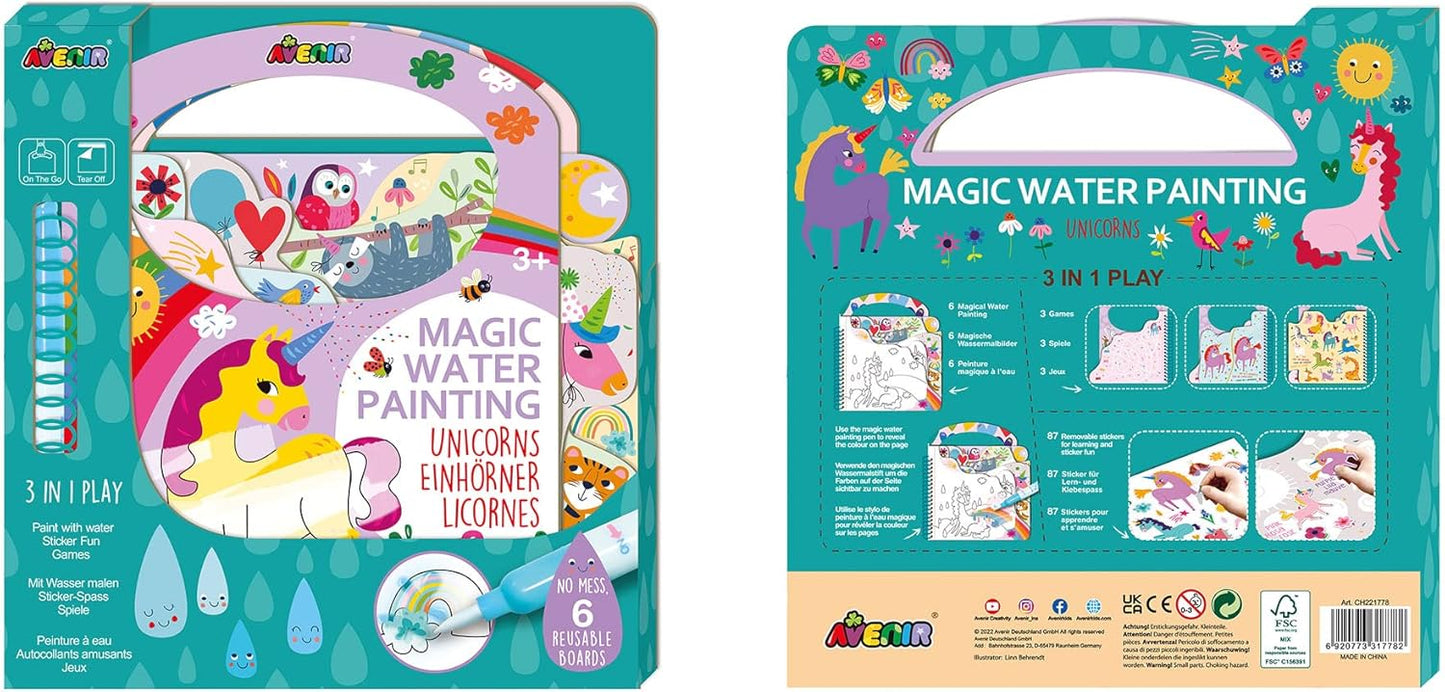 LIBRO DE PINTURA MÁGICA UNICORNIOS