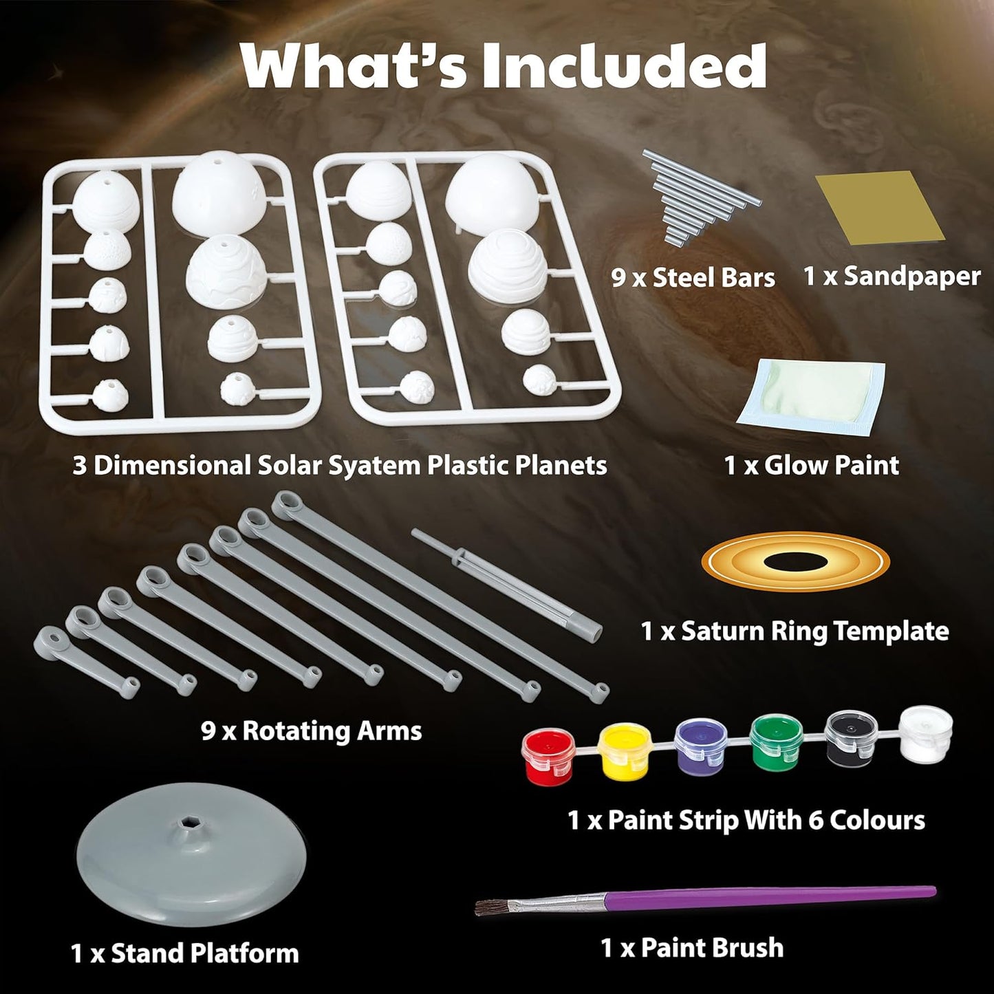 PLANETARIO DEL SISTEMA SOLAR - BRILLA EN LA OSCURIDAD-EL JUGUETERO