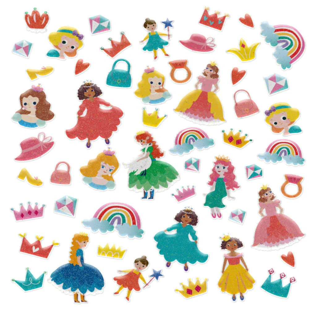 STICKERS ACOLCHADOS DE PRINCESAS